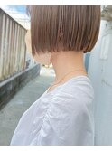 ダブルカラー似合わせカットカルマパーマ前髪イルミナカラーボブ
