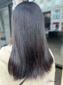 ジル アンク(Jill ankh) 《Jillankh 姫路駅前》ダークパープル　暗髪　艶髪