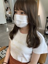 ローレンジウ(LOREN JU)&nbsp;透明感髪質改善ベージュダブルカラーミルクティーグレージュ