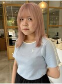 透明感ピンク×レイヤー