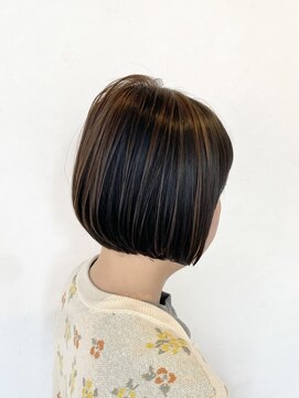 トト 船橋店(toto.) アンブレラカラーボブフェイスフレーミング細めハイライト[船橋]