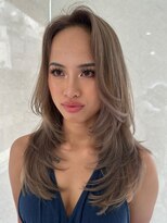 ヘアーサロングランデ(HAIR SALON GRANDE)&nbsp;ハイライトカラーミルクティーベージュレイヤーカット