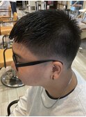 ベリーショートメンズマッシュツイストパーマボウズツーブロック