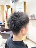 メンズツーブロックショート