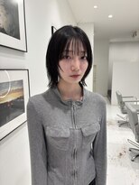 ハイブ 金沢(Hive)&nbsp;ボブウルフレイヤーカットブルーブラックシャギーカット