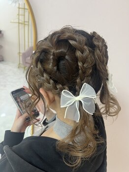 ルート(Ru-t)の写真/【久屋大通/ヘアセット¥2200】LIVE,推し活などのイベントに!ハートクラゲ等トレンド感満載のStyleをご提供