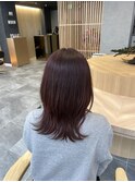 シンプルカジュアルミディー×カシスブラウン　立元