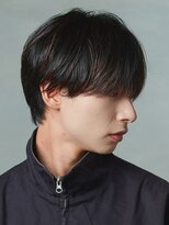 黒髪マッシュナチュラルマッシュメンズヘア韓国ツーブロック