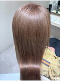 艶髪ストレート/ホワイトグレージュ/髪質改善