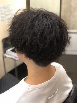 ヘアメイク サン(Hair Make Sun) ツイストスパイラルパーマ&ツーブロックマッシュ