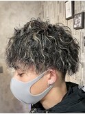 men's/スペインカール/スパイキーショート/ブルーブラック