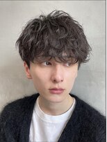 フィフス 天神大名(fifth) 天神大名シャドウパーマメンズパーマセンターパートウルフ30代