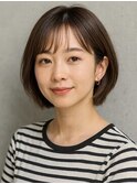 コンパクトボブ×シースルーバング｜好印象ナチュラルヘア