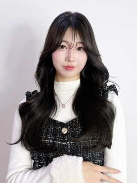 アルバム 新宿(ALBUM SHINJUKU) 顔周りレイヤー前髪カット似合わせカットロング_F21286