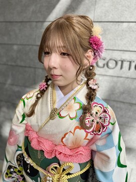 ゴットラトゥール(GOTTO LATOUR) 成人式ヘア☆ツイン編み下ろしアレンジ