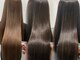 ヘアースマイルクー(HAIR SMILE COEUR)の写真/【コスメ登録薬剤使用】ダメージレスで自然な仕上がり◎乾かすだけで憧れのストレートヘアに!