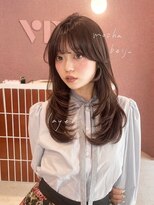 ボタン コロン 表参道 原宿(VOTAN COLON)&nbsp;ふんわりレイヤーと、モカブラウン♪.・：