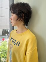 アクシス ナゴヤ(AXIS NAGOYA)&nbsp;ミルクティーブロンド/ダークブルー/デジタルパーマ/名古屋/名駅