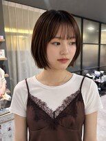 ノラ ギンザ(NORA GINZA) 切りっぱなしボブレイヤーボブ髪質改善20代30代面長銀座