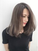 ストレートでも可愛いチョコレート極細ハイライト