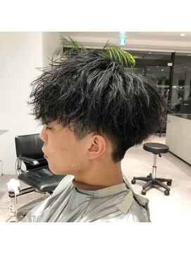 ザ サードヘアー 津田沼 (THE 3rd HAIR) 波ウェーブマッシュ　ツーブロック
