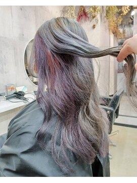 パープル(purple) デザインインナーグレーパープル