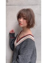 マッシュアンドマッシュアヴェダ ららぽーと福岡店(mash&mash AVEDA)&nbsp;ゆるふわパーマボブ