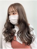 アッシュベージュ　エクステごとカラー　stylist/miaki