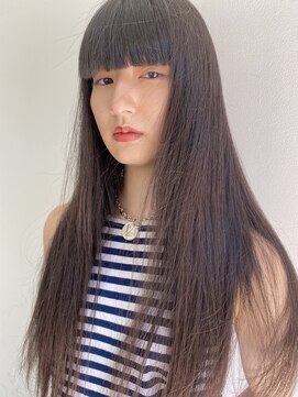 ロンドポレール 北千住(Lond polaire) 【航治郎】艶髪くびれミディ/セクションカラー/ペールベージュ