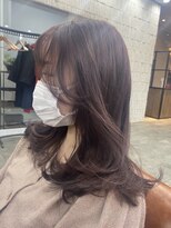 クロムス(clomus)&nbsp;【clomus】ミディアムレイヤー×ボルドーカラー