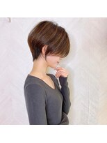 ロンド ストラーダ 心斎橋(Lond strada)&nbsp;ショート×ハイライト白髪ぼかし×シルキーベージュ[心斎橋]