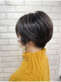 ポイントパーマ×ショートボブ