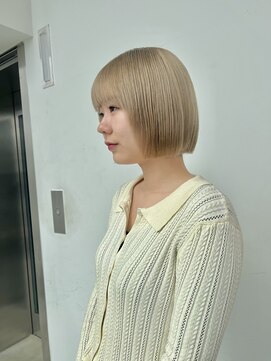 ロンド 表参道店(Lond) 透明感抜群ミルクティボブ