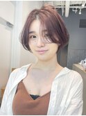 ショートピンクブラウン_大人ガーリーチョコレート_ba413581