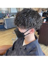 ラポール(RAPPORT)&nbsp;重めマッシュ×波巻きパーマ