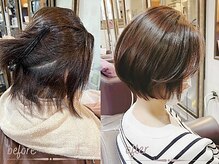 ずっと諦めていたショート＆ボブスタイルも【酸性ストレート】で叶う☆