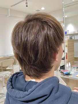 オリ 仙台(Oli) 20代～30代メンズウルフ似合わせカットベージュカラー［仙台］