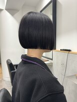 ラフ 新宿(Laff)&nbsp;切りっぱなしボブミニボブぱつっとボブ暗髪ボブ/黒髪ボブ