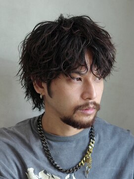 フィフス 渋谷(fifth) マッシュウルフとも相性の良い、シャドウパーマスタイル