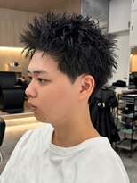 エルマーク 梅田(L-MARK) スパイキーショートザクザクショートアップバングツーブロック