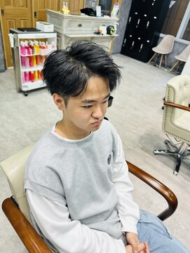 フォンド 津田沼(fond.) ベリーショート/ダークアッシュ/ニュアンスパーマ/韓国マッシュ