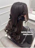 【ヘアメ】王道お姉さんへア*ねじりハーフツイン*新井