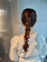 【ポニーテール】結婚式/二次会/同窓会/銀座/有楽町/ヘア