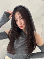 サイン 渋谷(SIGN) 韓国ヘア渋谷ざくざくレイヤーカットコックリブリーチ無し水光肌