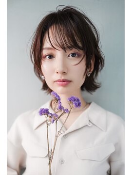 ギークス(GEEKS) 【GEEKS渋谷】ピンクブラウン/ボブウルフ/春カラー/ブリーチなし