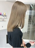 ベージュグレージュミルクティーブリーチ1回