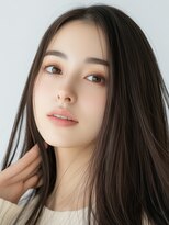 エダ 鎌倉(edA.) 小顔ロング＃髪質改善＃白髪ぼかし＃鎌倉＃40代＃グレージュ