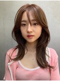 髪質改善*くびれレイヤーピンクグレージュ*美髪【Zina大宮】