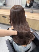 ペレ 渋谷(PELE)&nbsp;くびれヘア/アプリコットオレンジ/夏のヘアアレンジ/渋谷