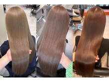 透明感カラー×艶髪で周りも羨む美髪へ！髪質改善が大人気♪